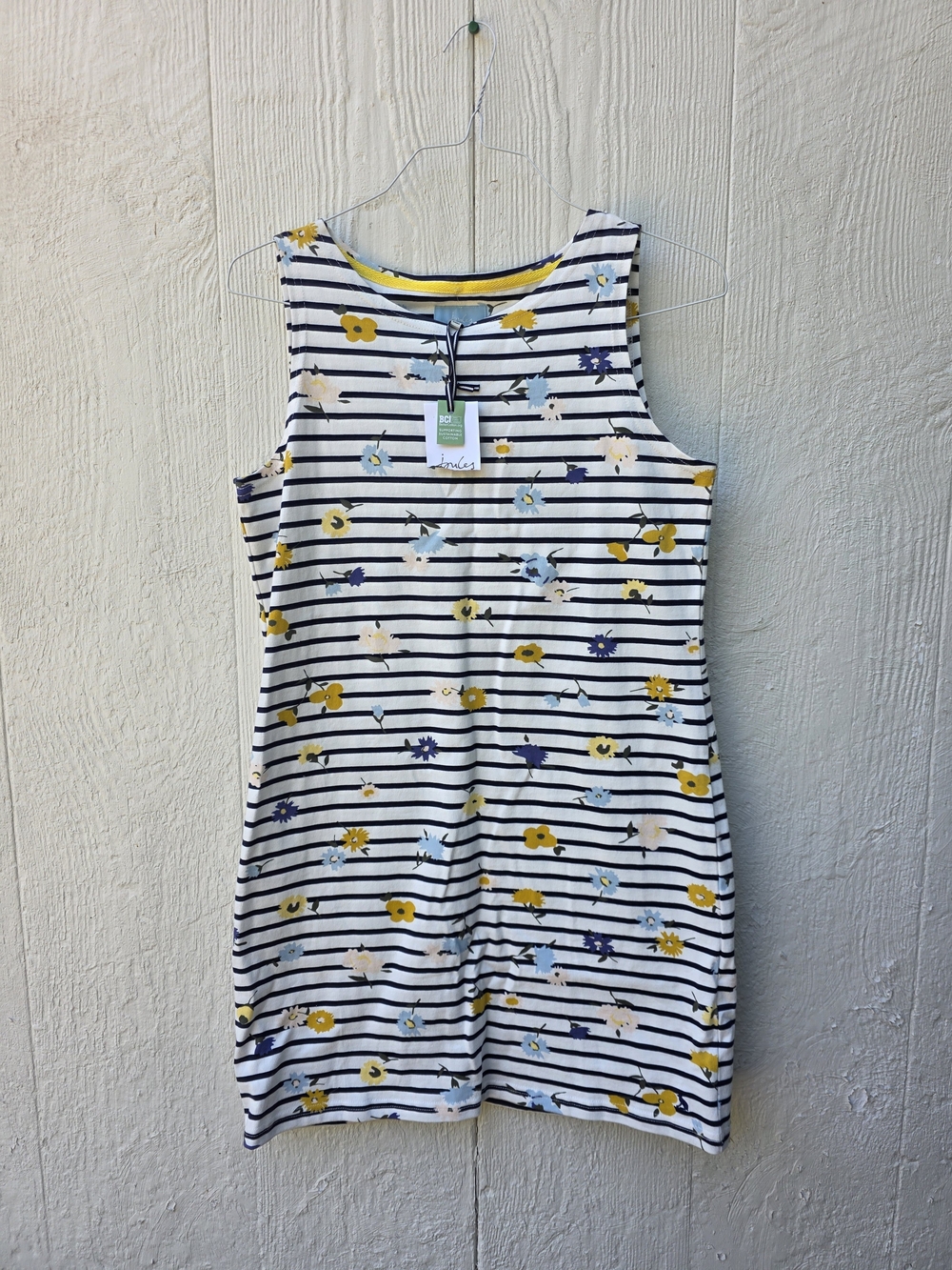 Joules Floral Striped Reva Jersey Sheath Dress New with Tags sz 8 Casual Resort